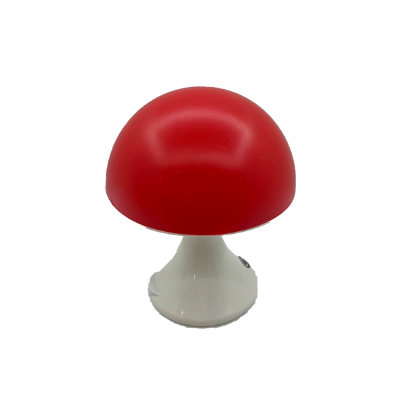 Luminária - Cogumelo Branco e Vermelho